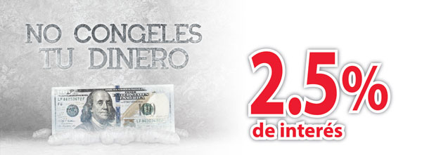 No congeles tu dinero