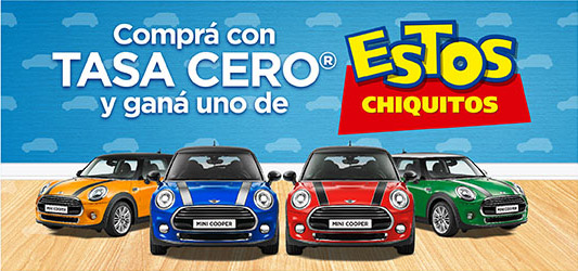 Compr&aacute; con Tasa Cero&reg; y gan&aacute; uno de estos chiquitos